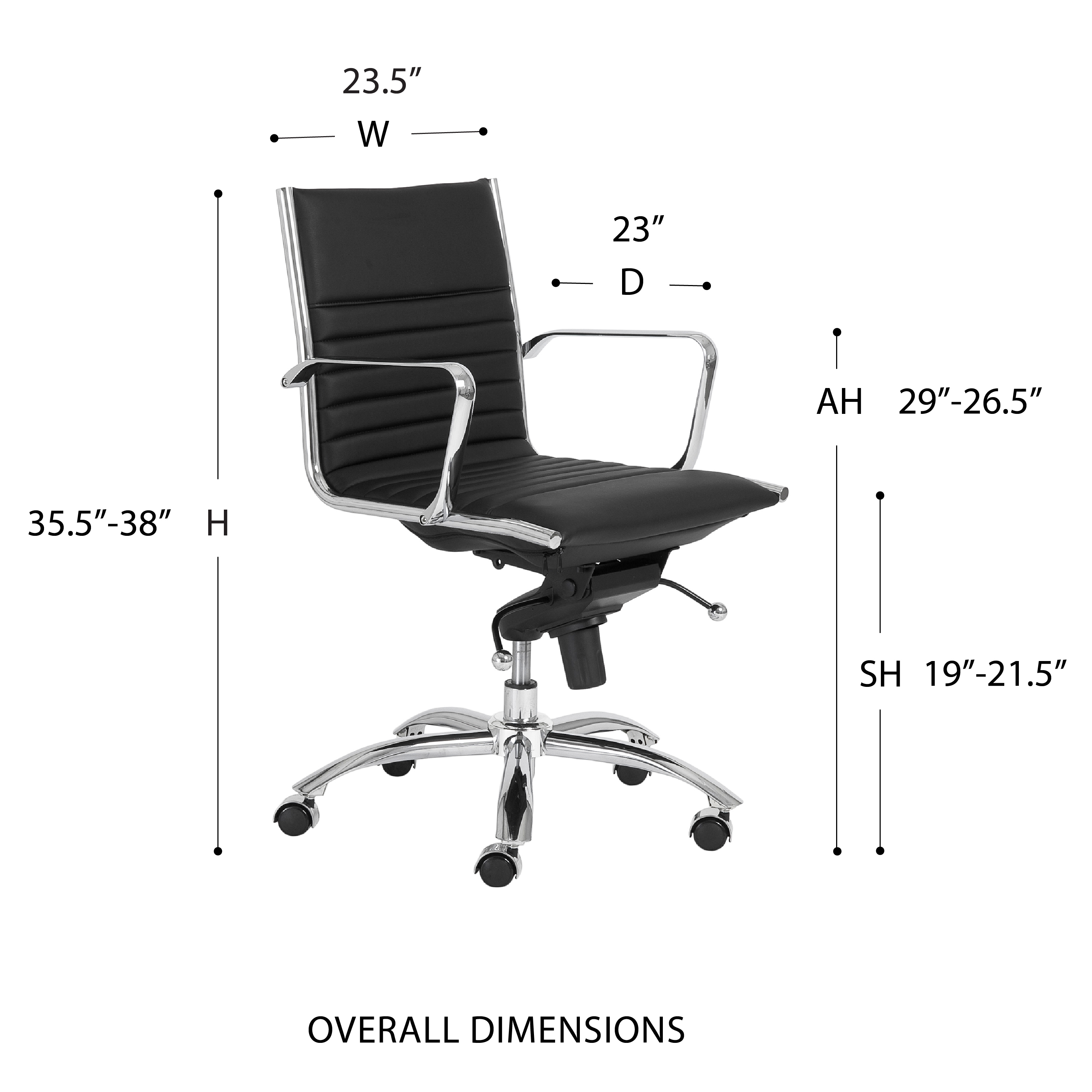 ES506 in Black with Chromed Steel Base (Explanation)