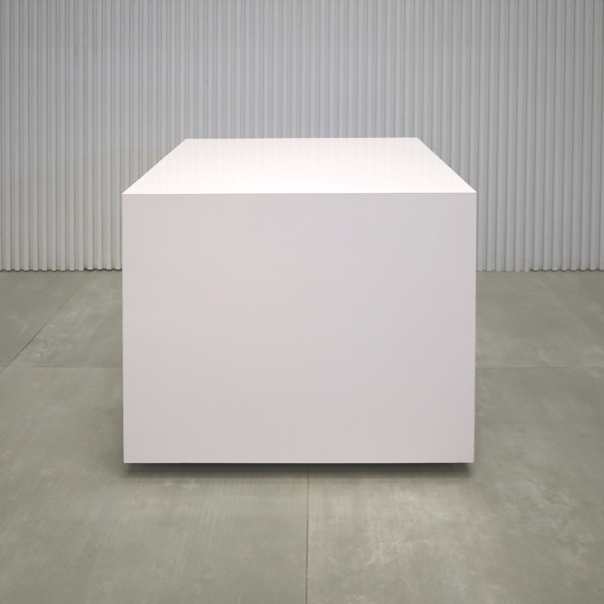 Norfolk Square Side Table with White Gloss Laminate - 20x20"SQ. - Stock #59