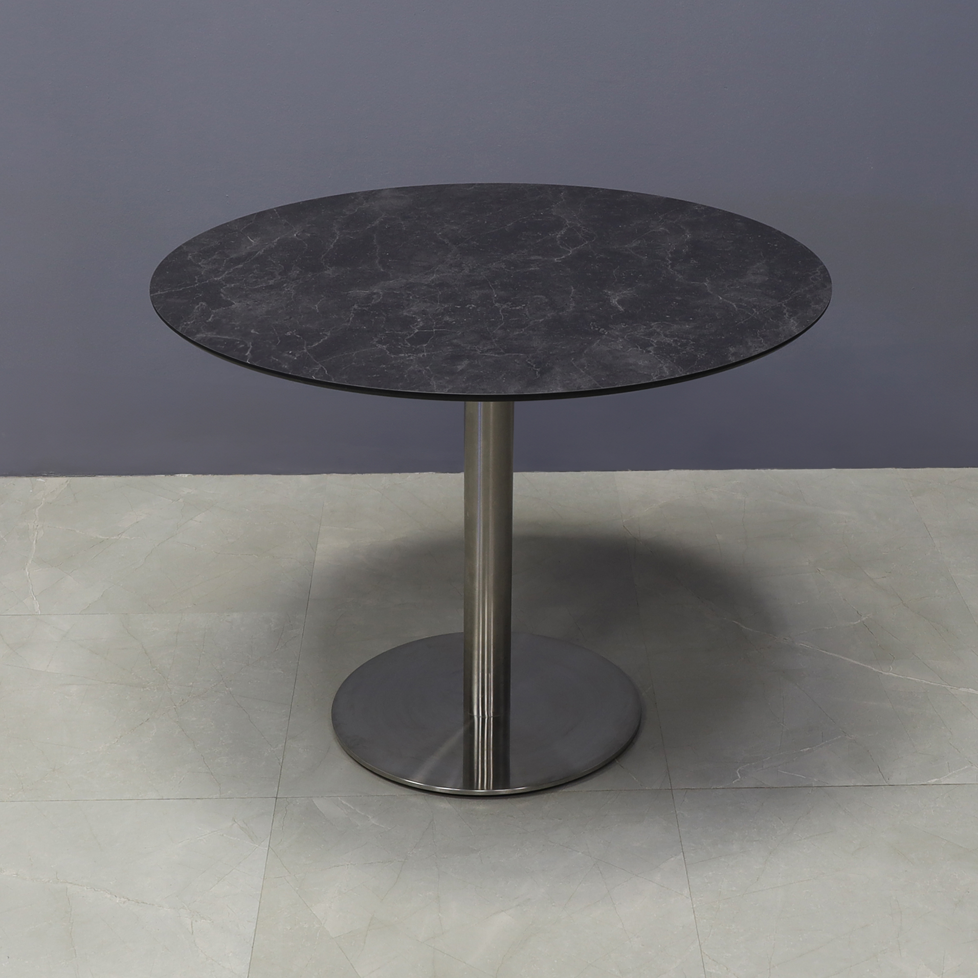 California Round Engineered Surface Cafeteria Table