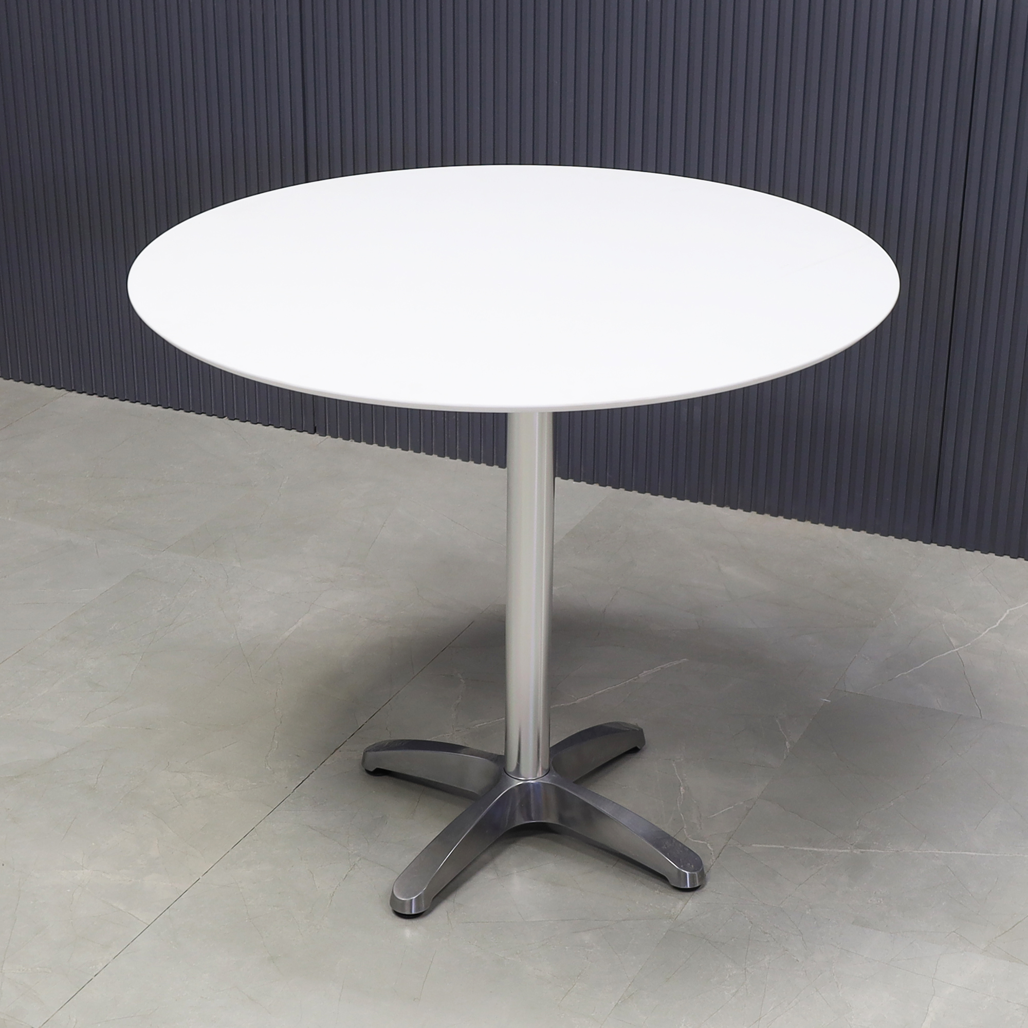 California Round Engineered Surface Cafeteria Table