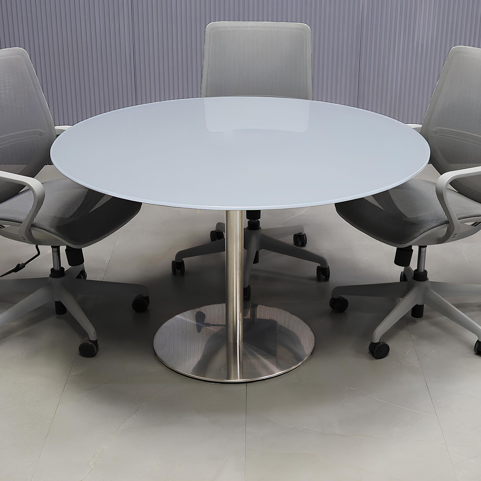 Omaha Round Conference Table with California Base