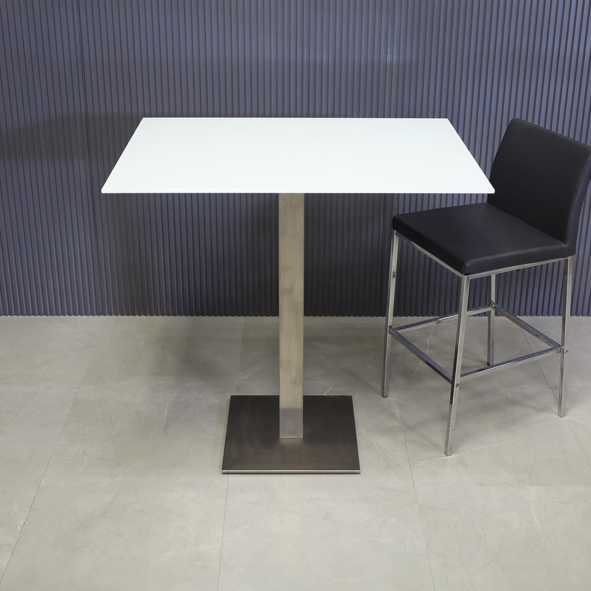 California Rectangular/Square Tempered Glass Bar Table