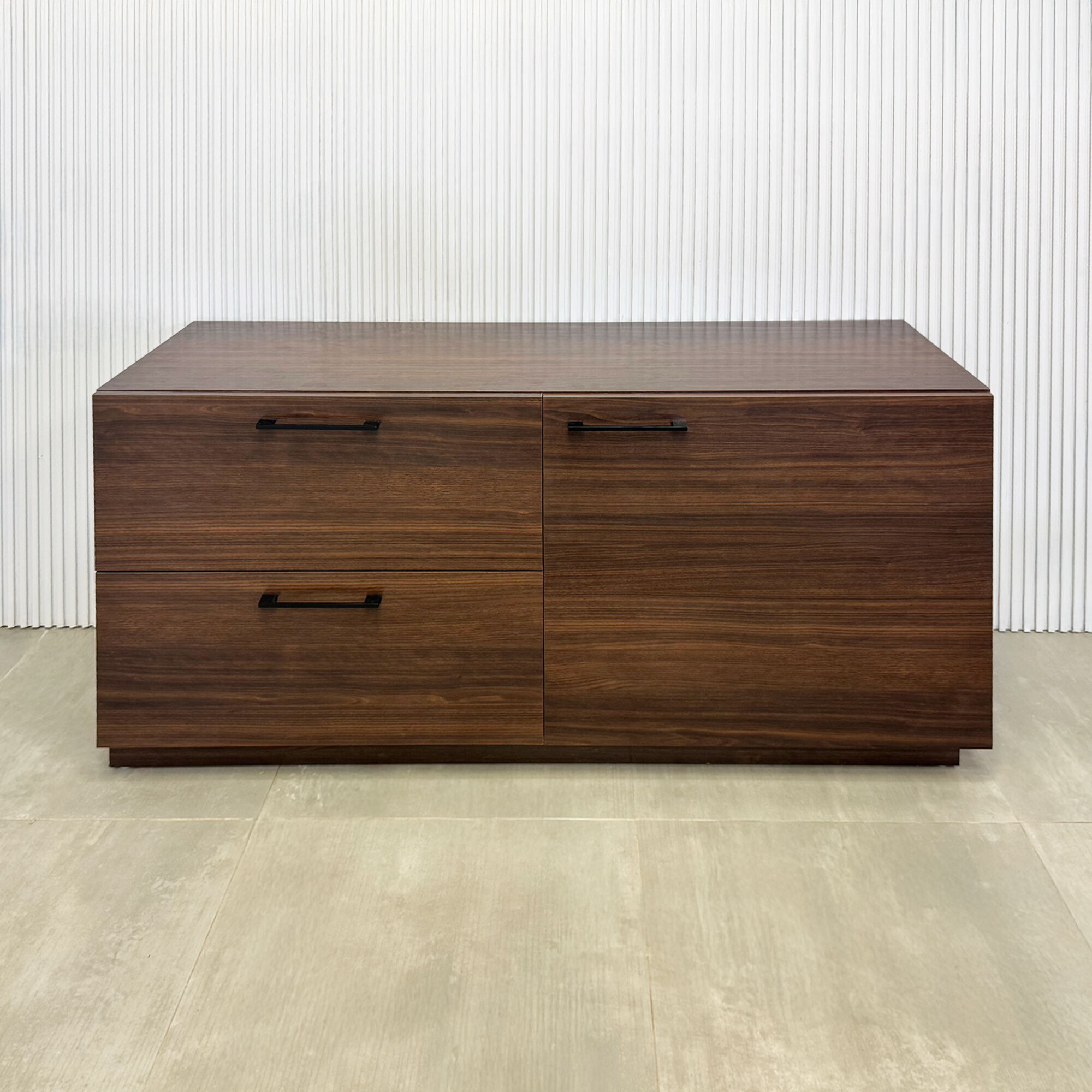 Naples Storage Credenza in Colombian Walnut Matte Laminate  - 57 1/2 In. - Stock #30