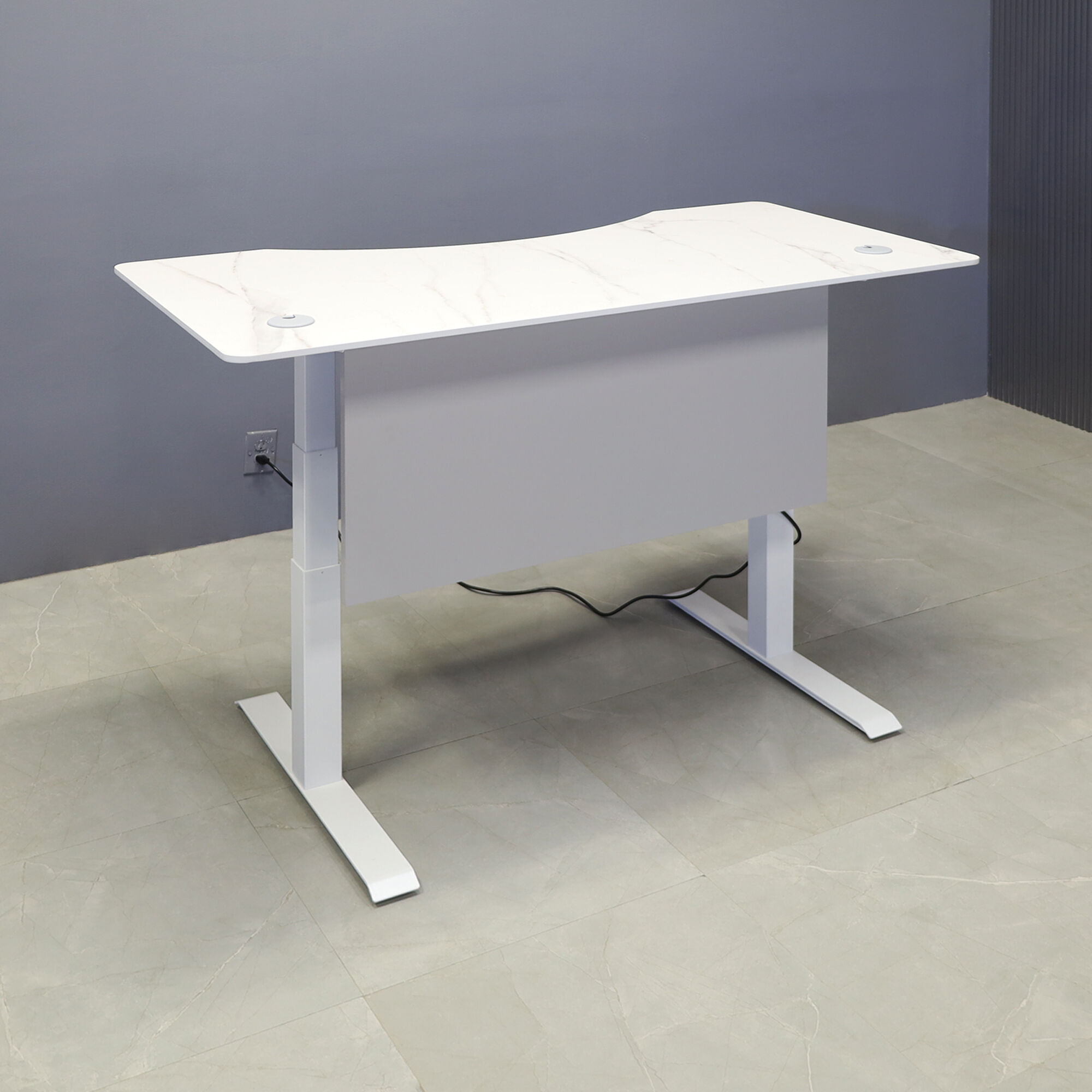 aXis Sit-stand Executive Desk with Engineered Surface Top 