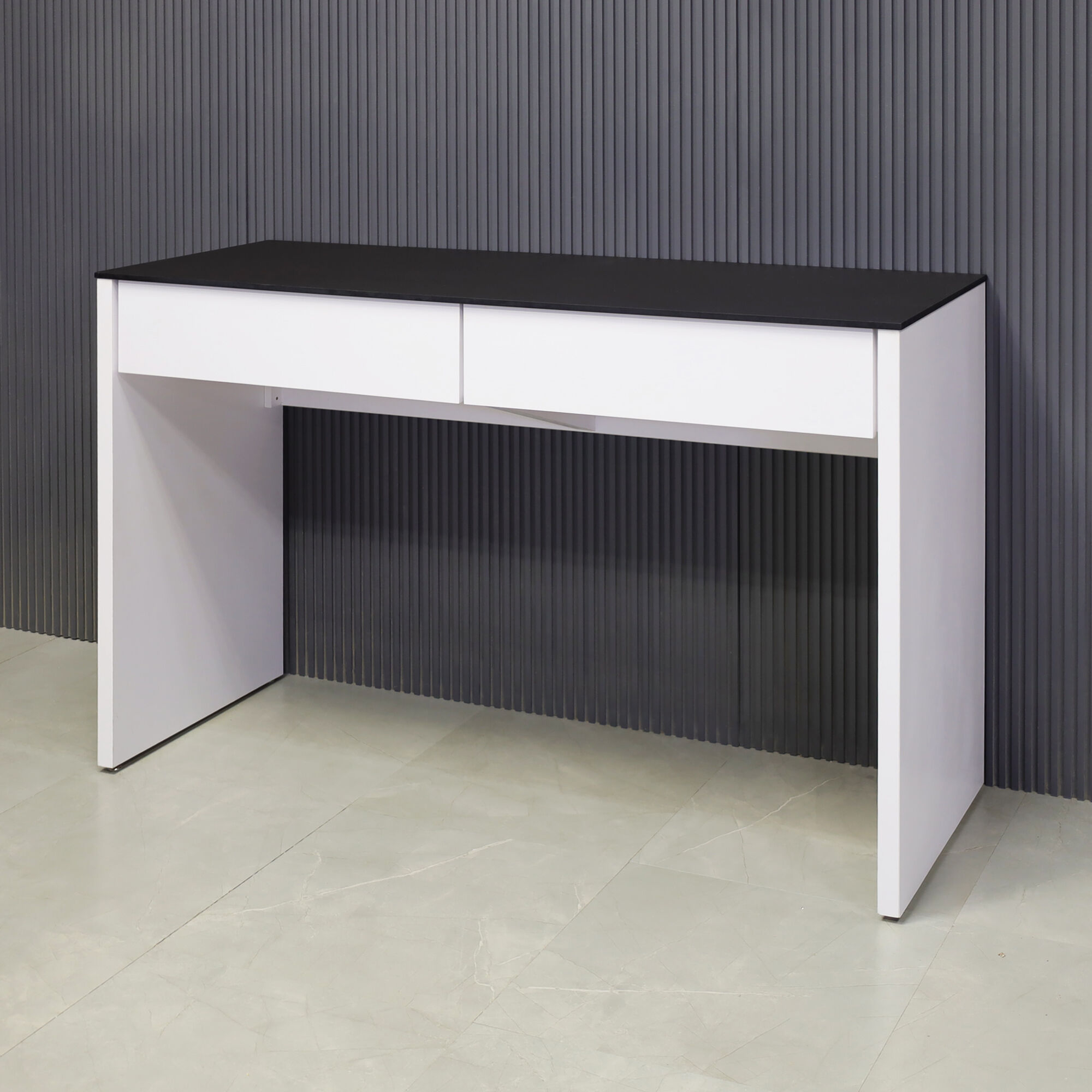 Ashville Bar Table in Black Traceless Engineered Surface Top - 66 In. - Stock #41