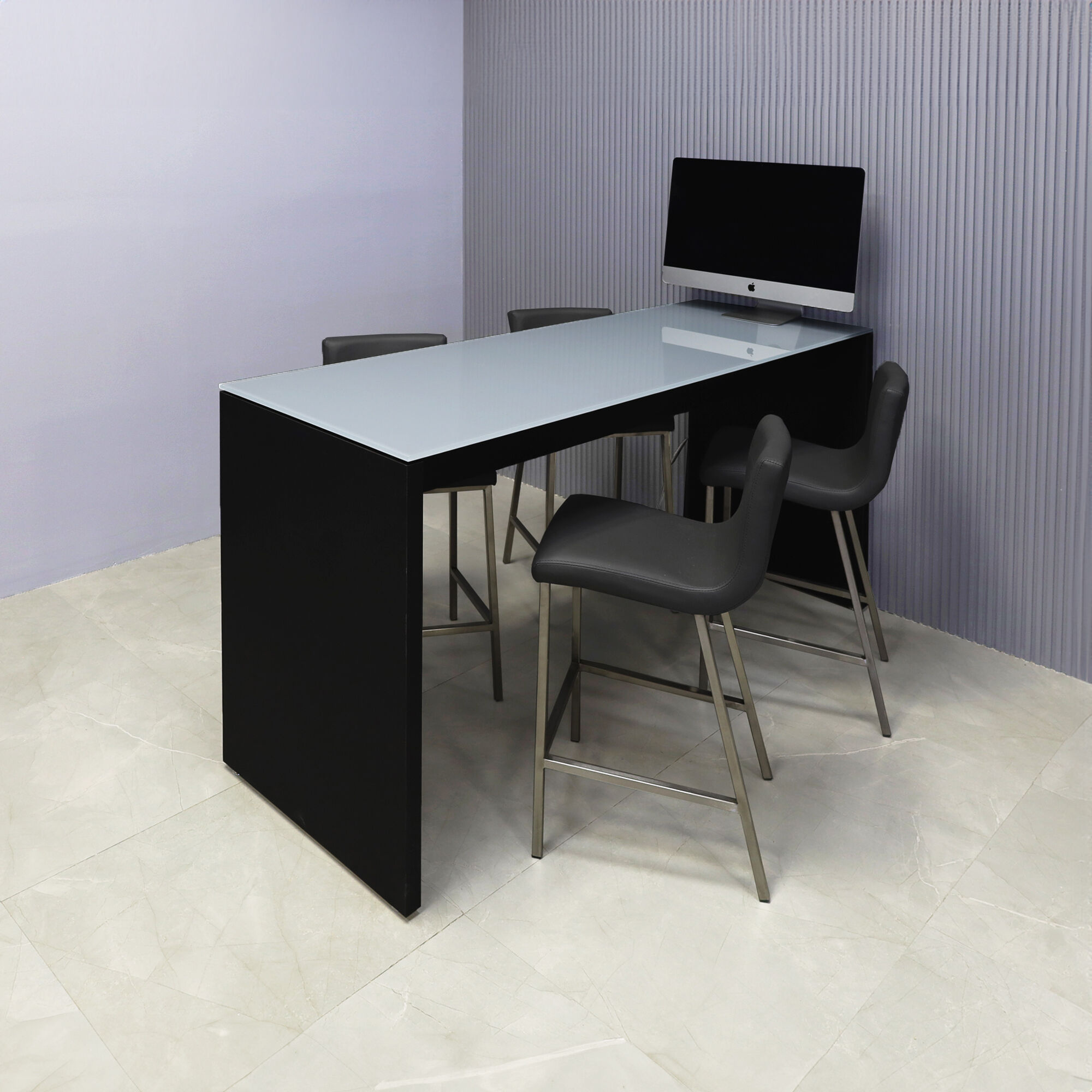 Ashville Tempered Glass Collaboration Table