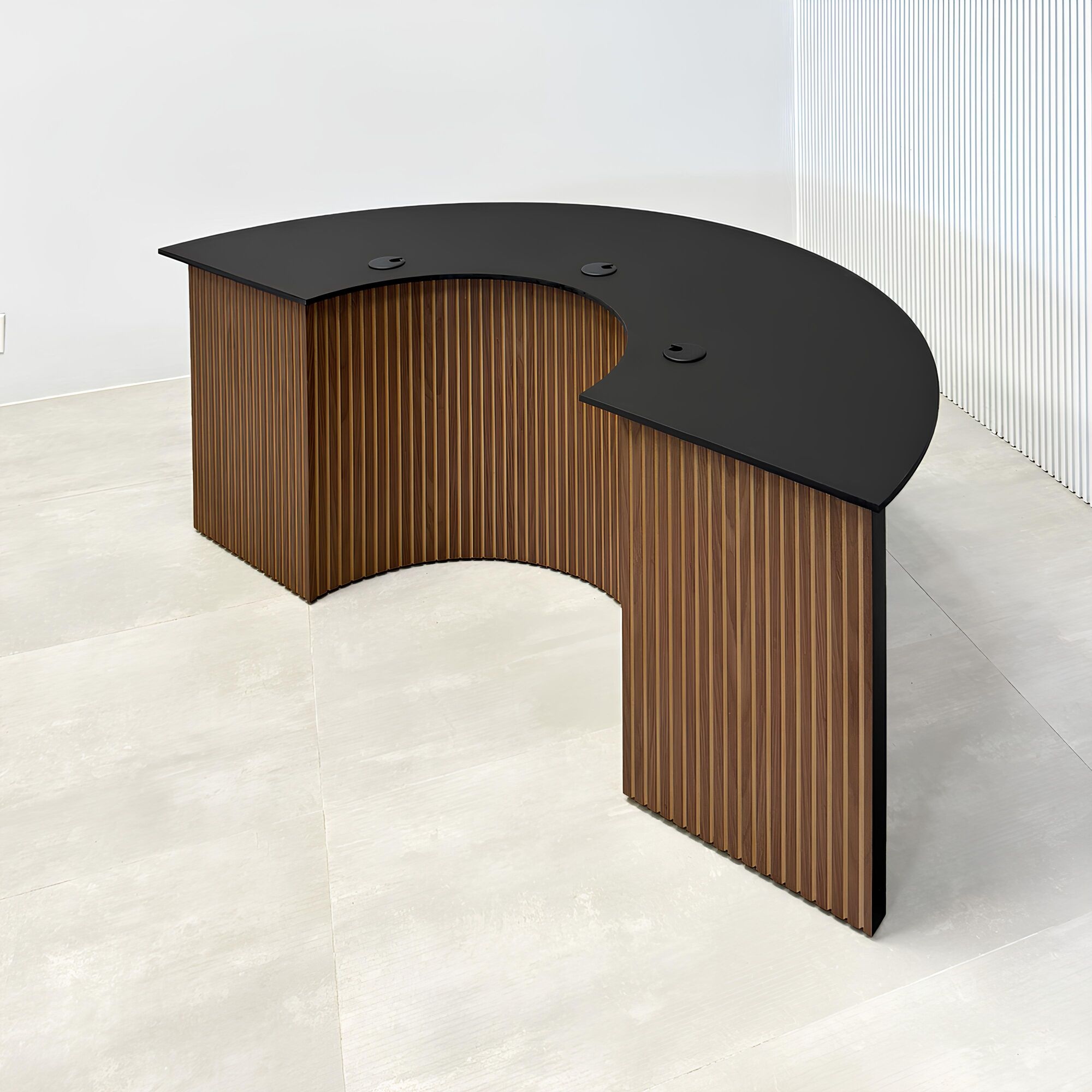 Half Moon Custom Podcast Table