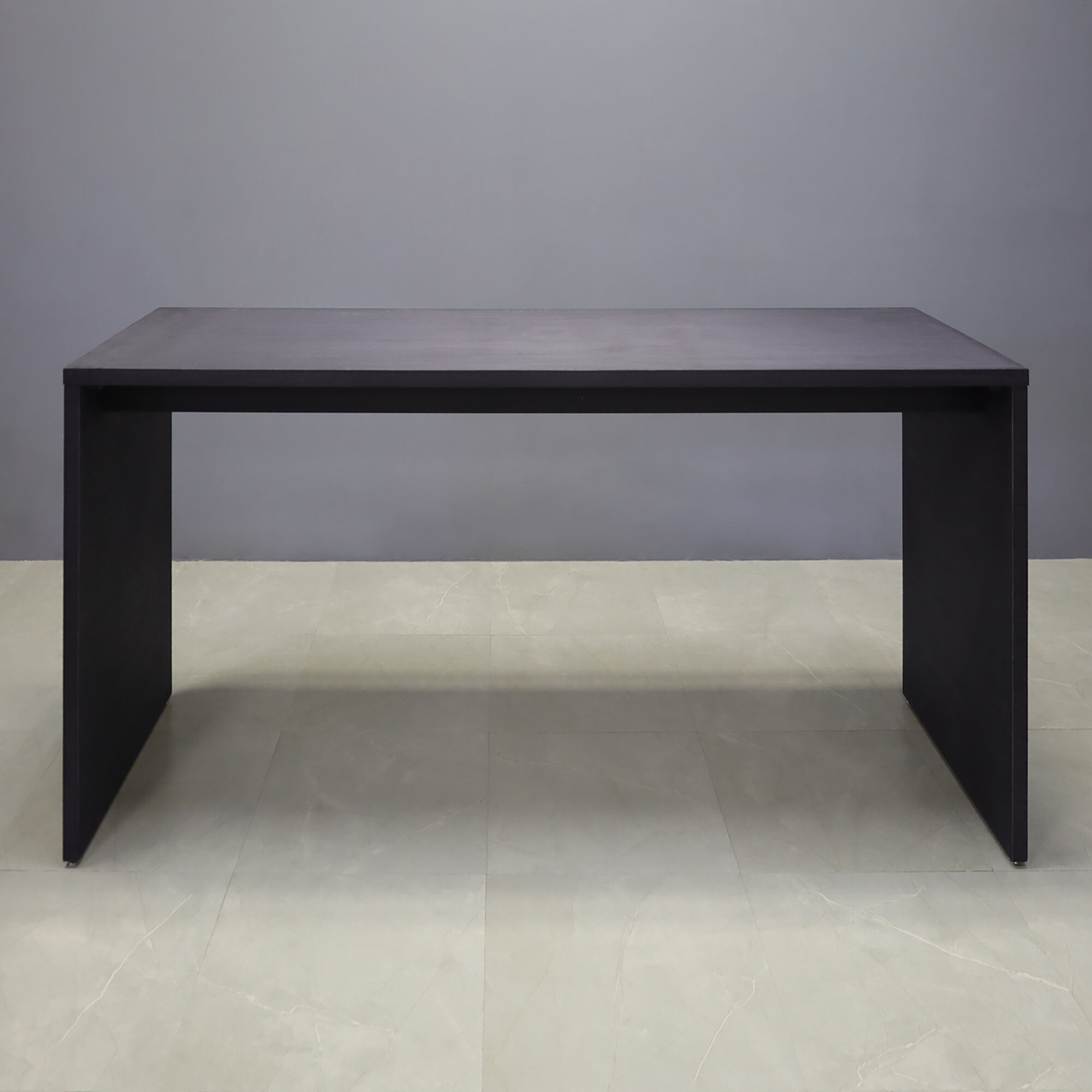 Ashville Bar Table in Ebony Veneer - 90 In. - Stock #43