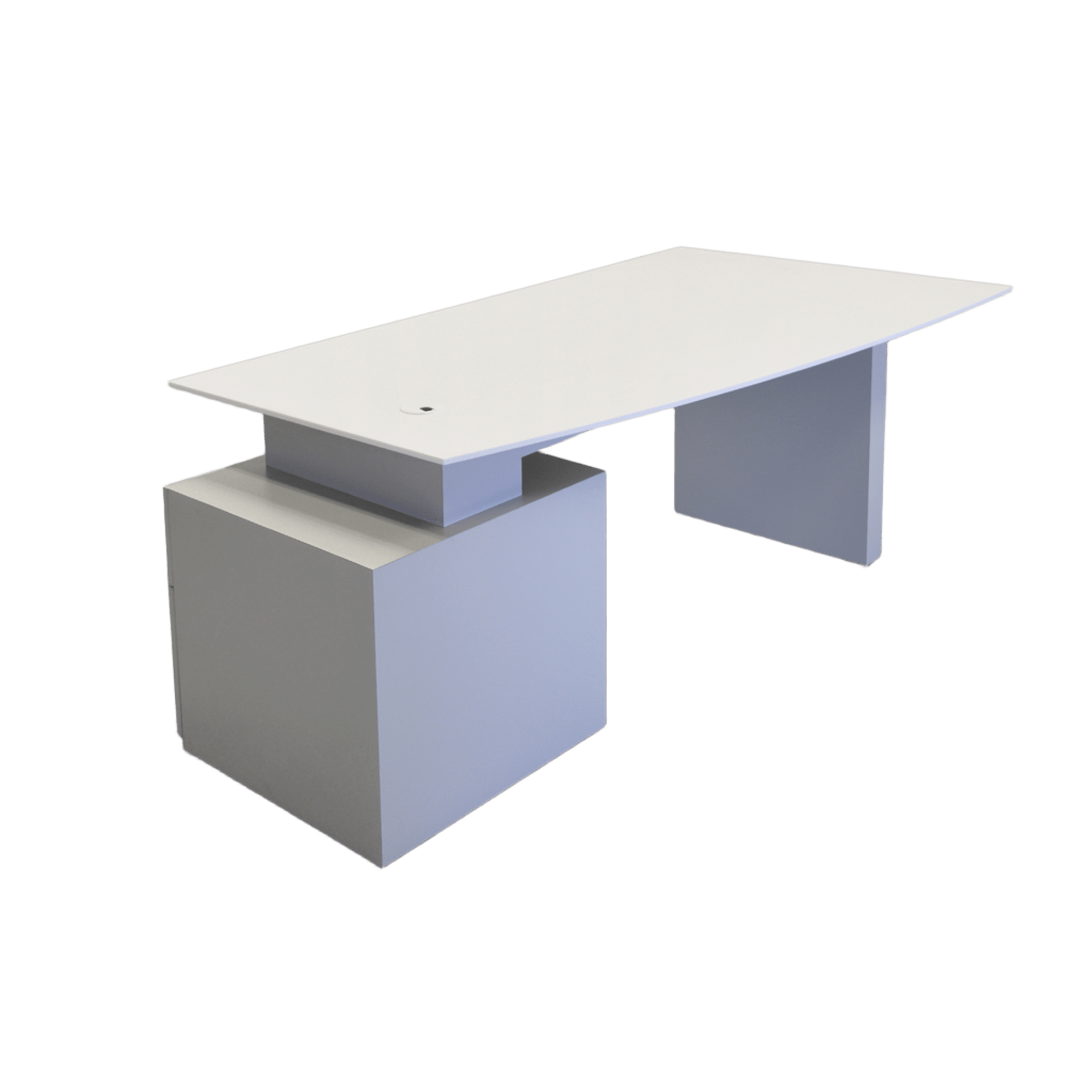 Avenue Curved Executive Desk With Engineered Surface Top
