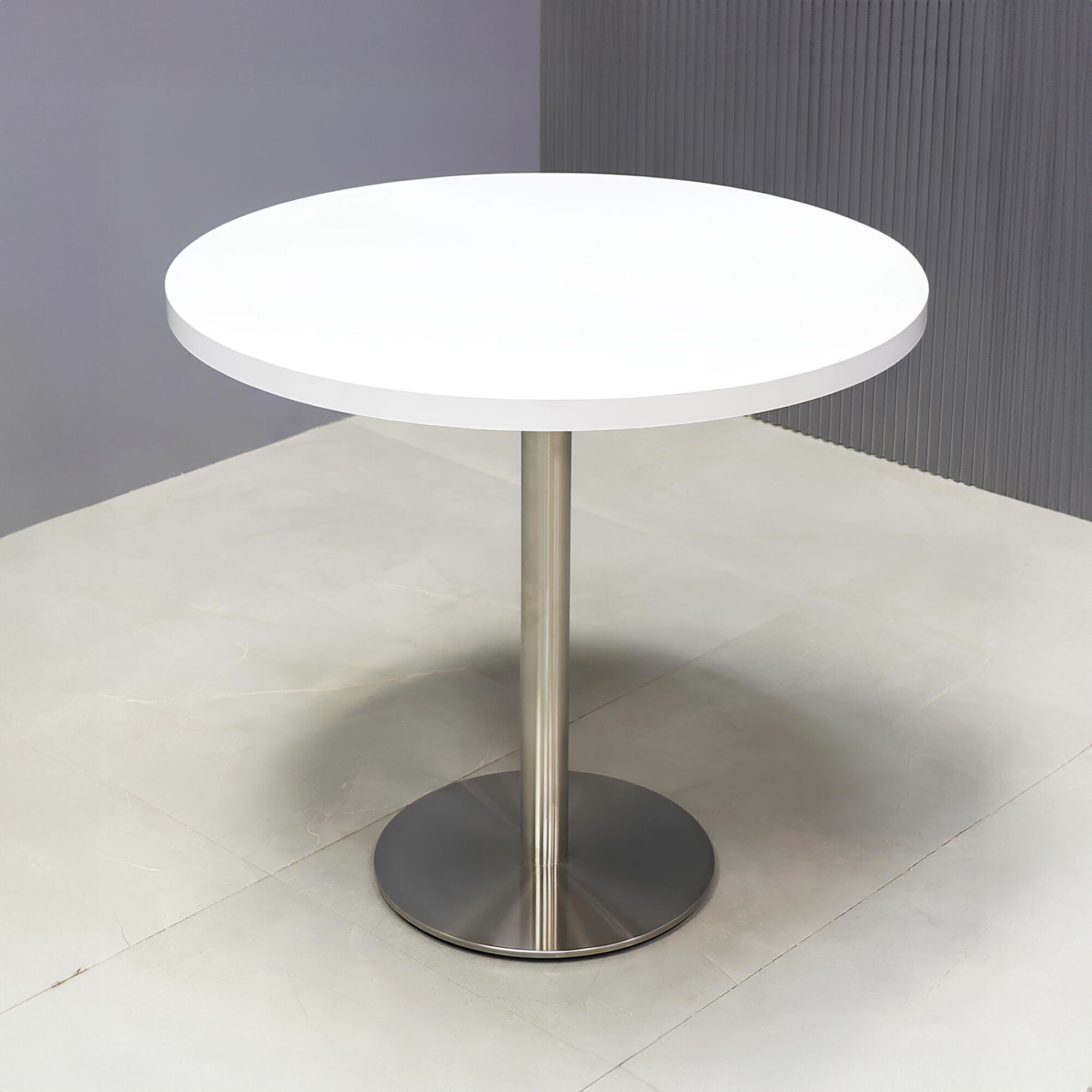 Newton Round Conference Table with California Base