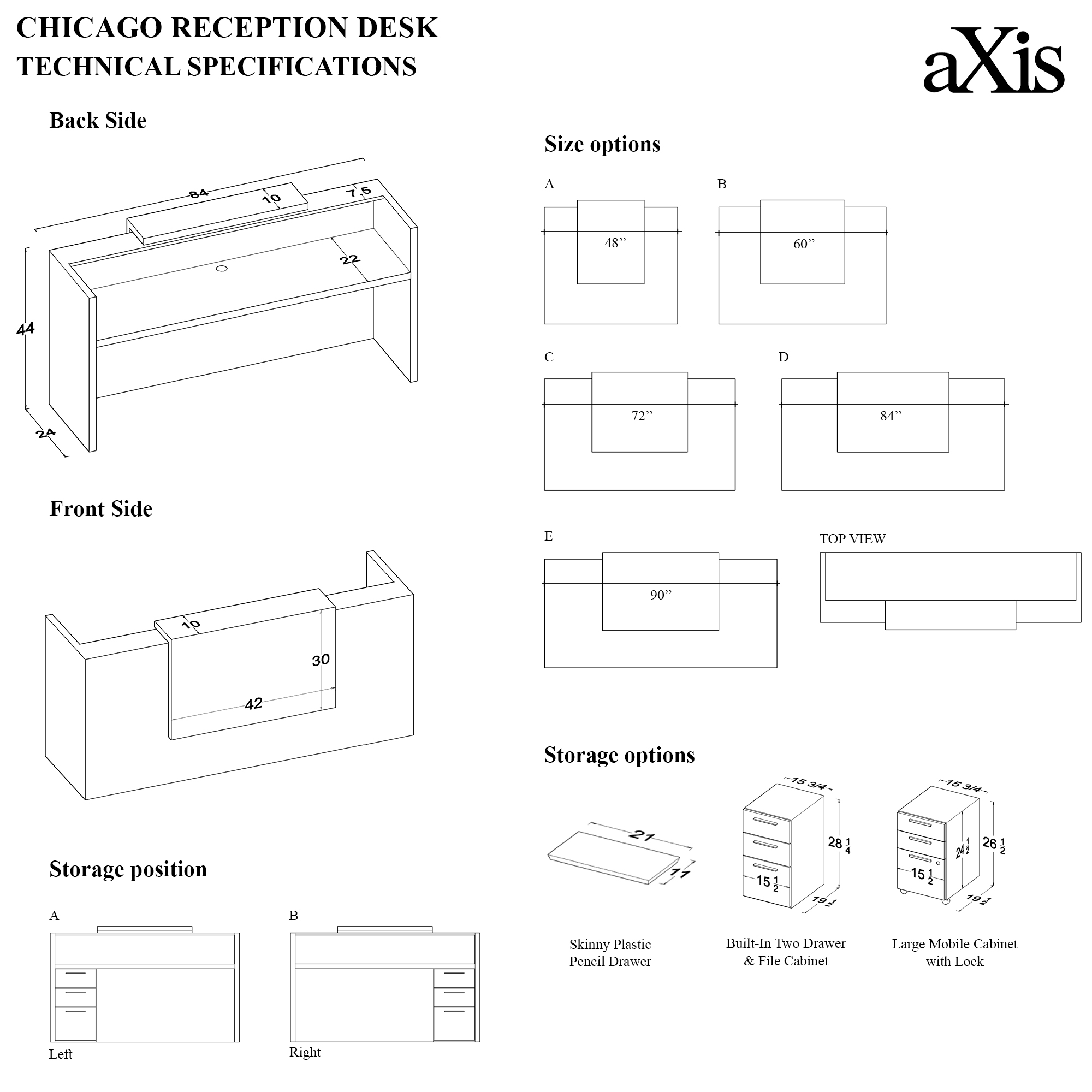 Chicago Custom Reception Desk