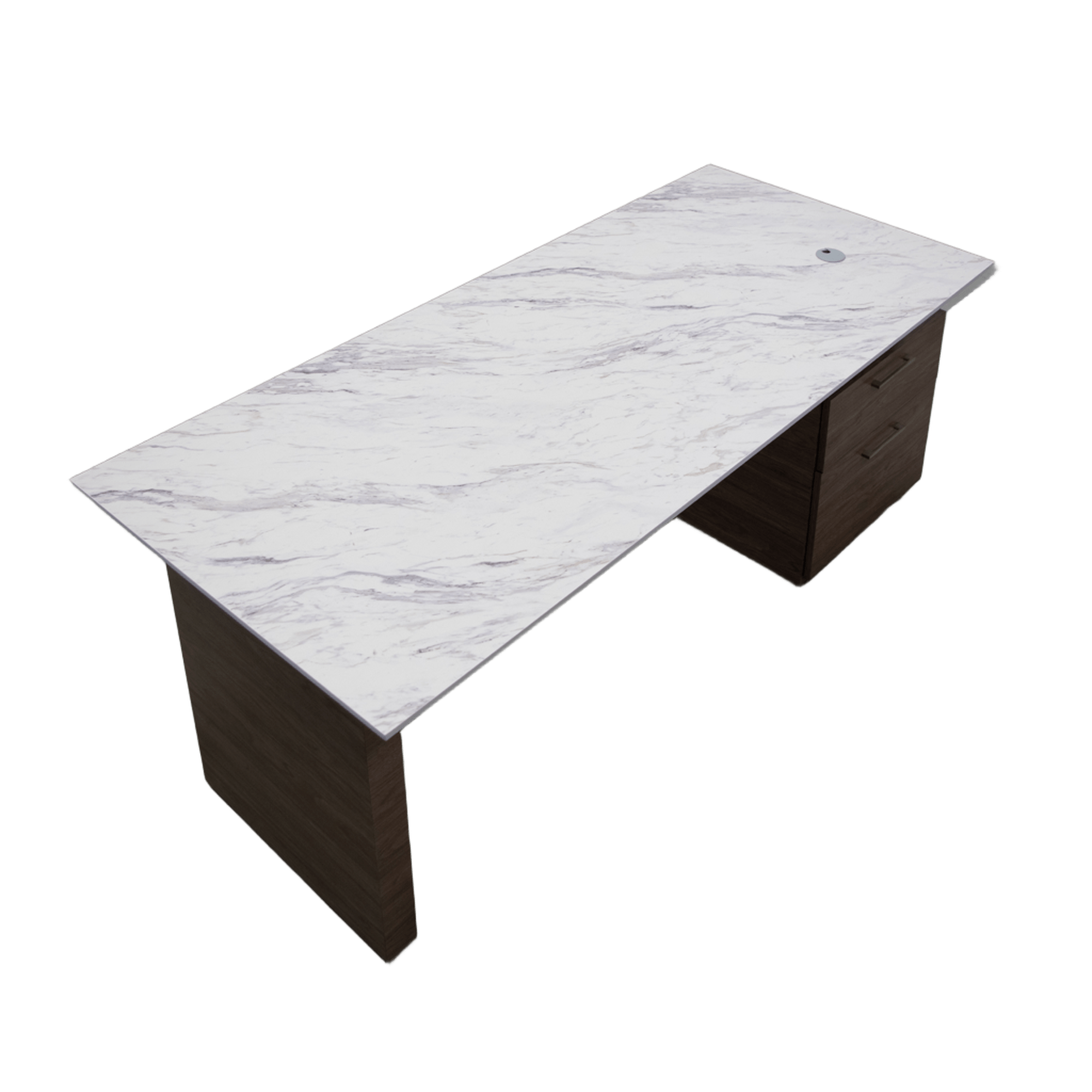 Avenue Straight Executive Desk With Engineered Surface Top