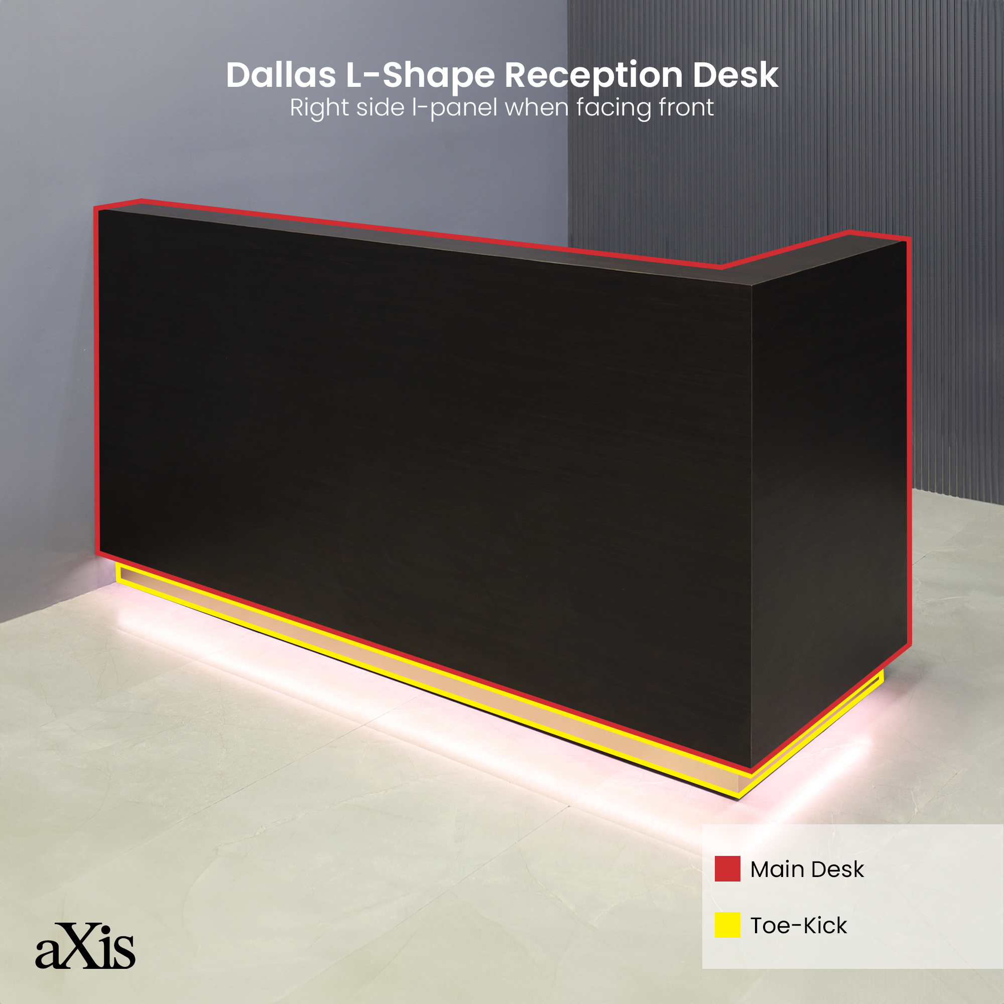 Dallas L-Shape Custom Reception Desk