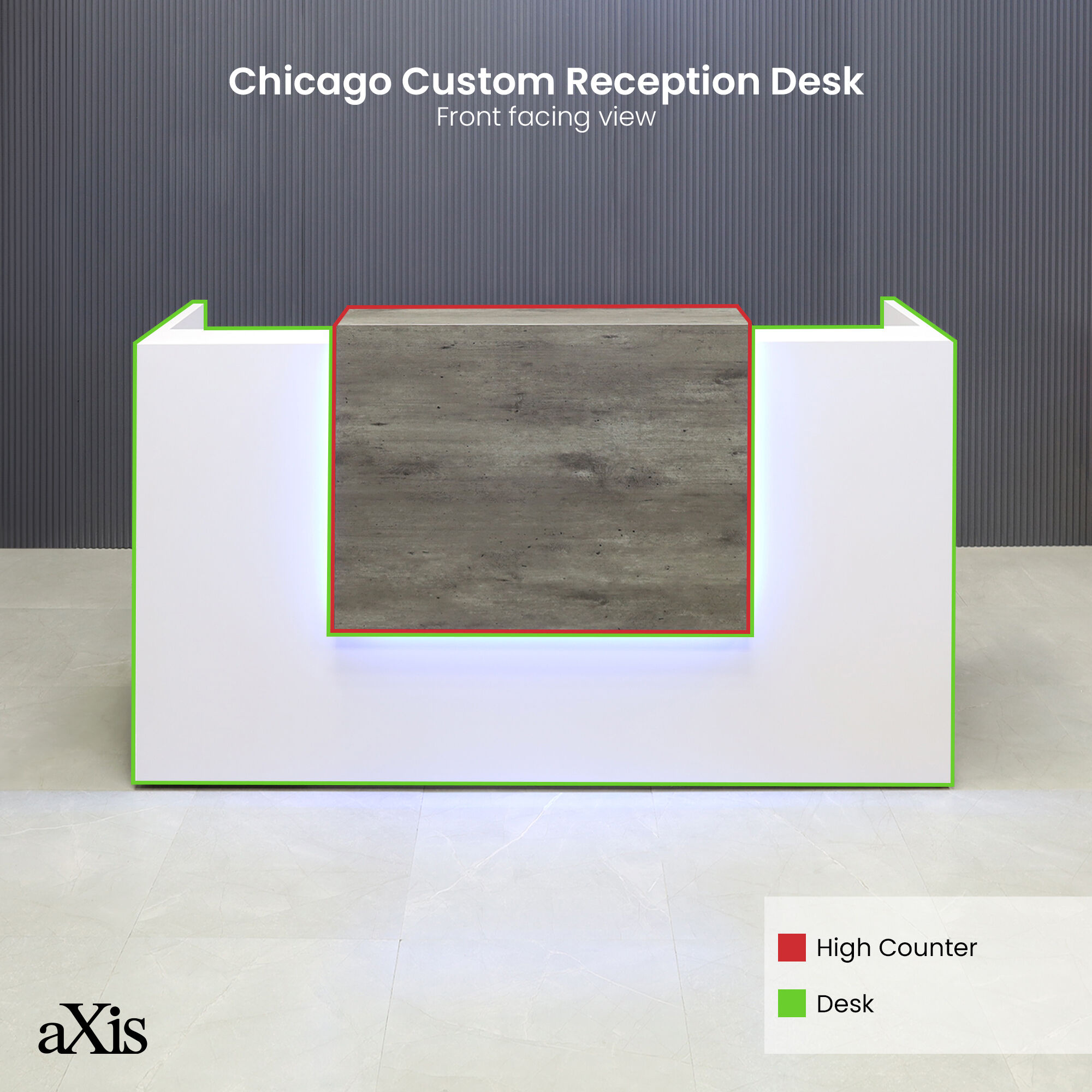 Chicago Custom Reception Desk