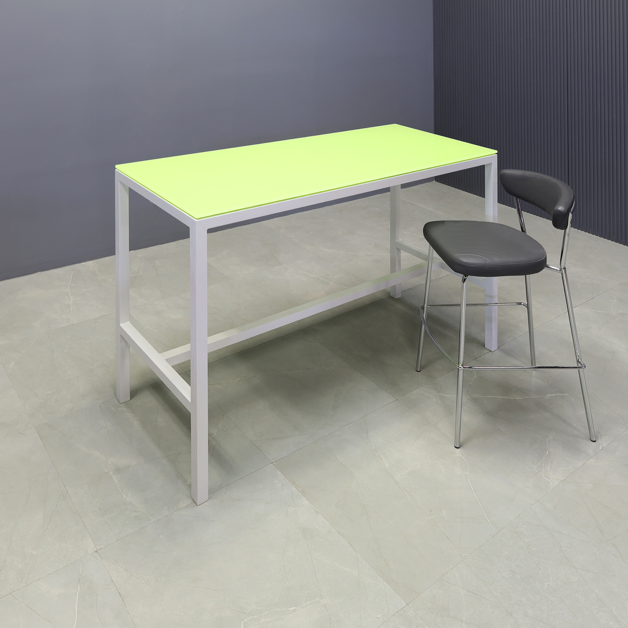 Aspen Tempered Glass Custom Bar and Counter Table