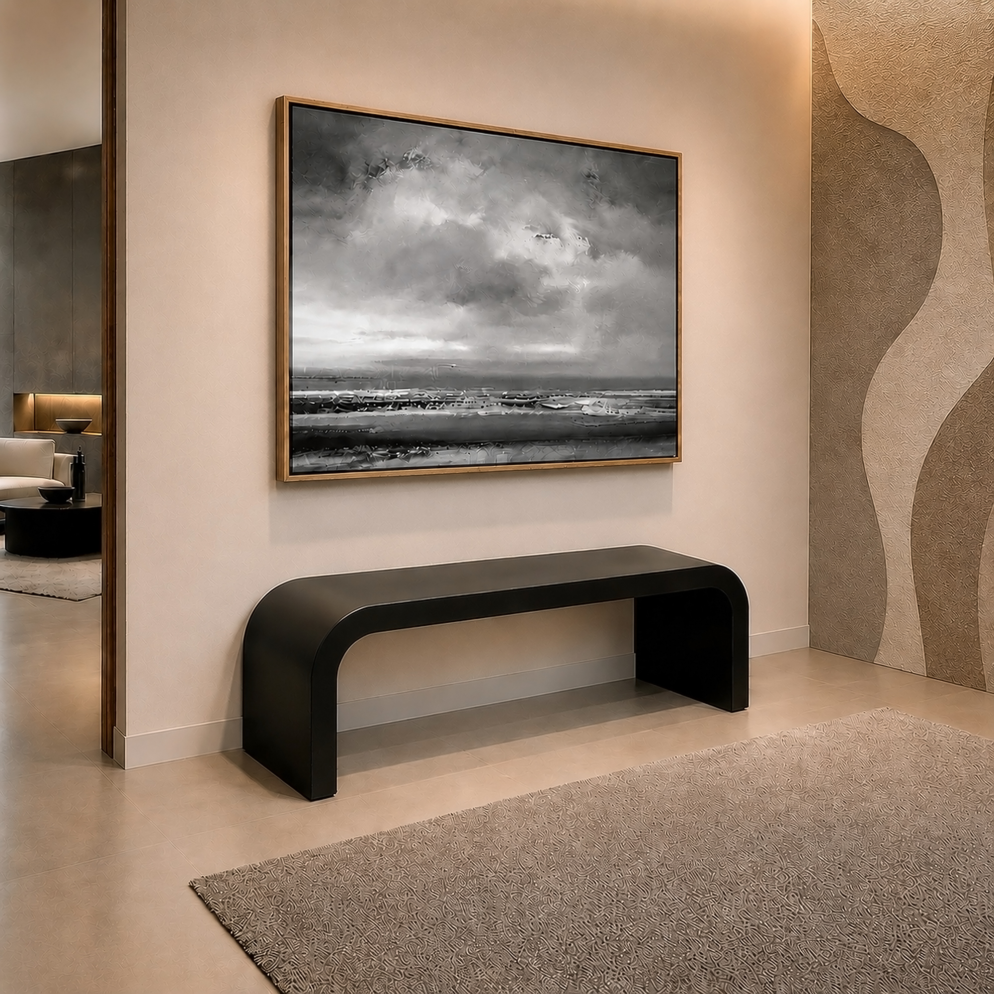 Milano Curved Custom Bench